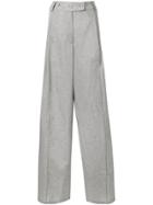 Maison Flaneur Wide-leg Tailored Trousers - Grey