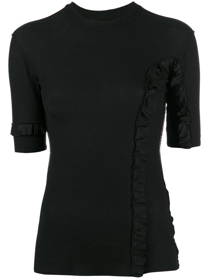 Damir Doma Fitted Top, Women's, Size: Small, Black, Cotton/spandex/elastane