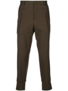 Wooyoungmi Elasticated Cuffs Tailored Trousers - Green
