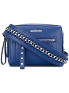 Love Moschino Small Chain Strap Crossbody Bag - Blue