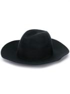 Borsalino Cannete Wide Brimmed Hat - Black
