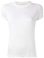 Rick Owens Drkshdw - Seam Detail T-shirt - Women - Viscose - M, White, Viscose