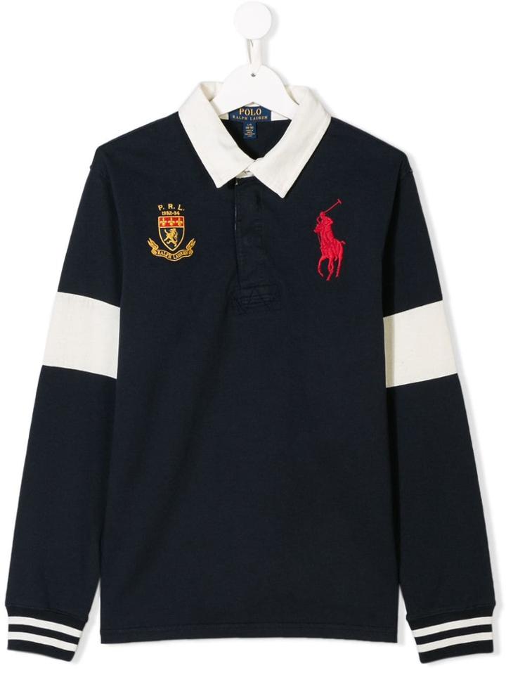 Ralph Lauren Kids Teen Long-sleeve Polo Shirt - Blue
