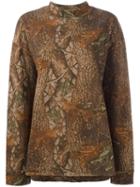 Yeezy Season 3 Camouflage Sweatshirt, Women's, Size: Medium, Green, Cotton