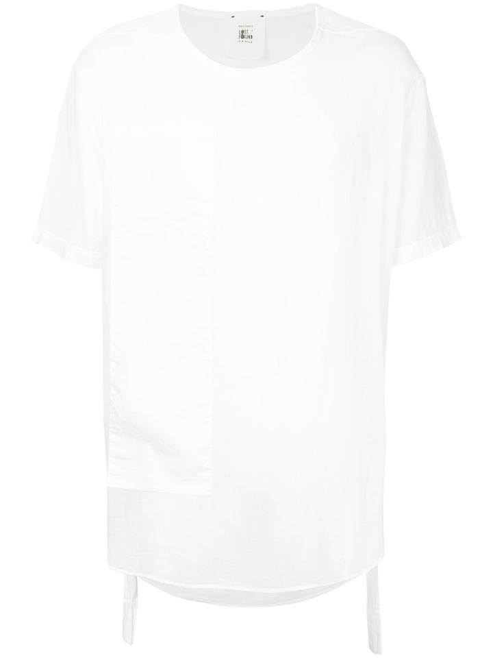 Lost & Found Rooms Asymmetric Hem T-shirt - White