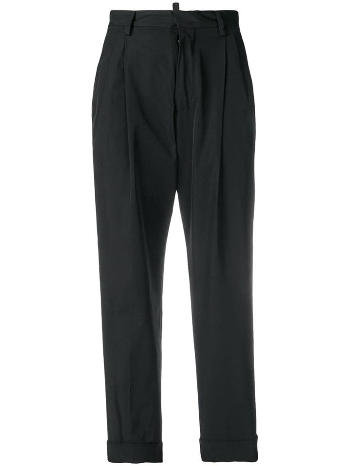 Dsquared2 High-waisted Trousers - Black