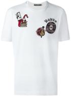 Dolce & Gabbana Musical Patch T-shirt, Men's, Size: 48, Cotton/viscose/polyester/polyamide