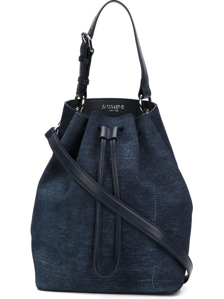 Derek Lam 10 Crosby Embossed Bucket Cross Body Bag