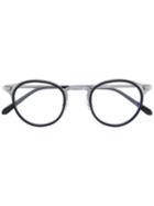 Retrosuperfuture - Round Shaped Glasses - Men - Acetate - One Size, Black, Acetate