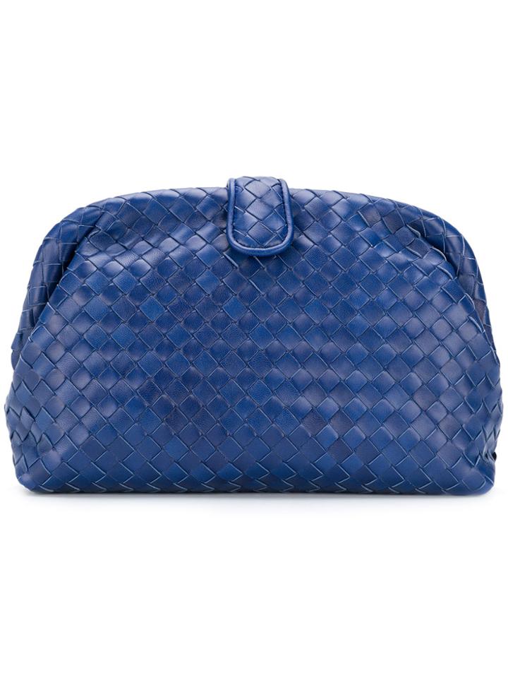 Bottega Veneta Lauren 1980 Intrecciato Clutch - Blue