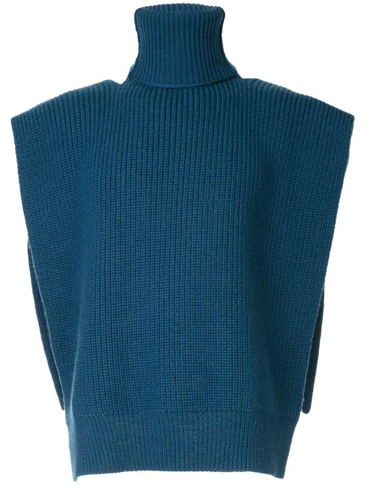 Raf Simons Knitted Vest - Blue