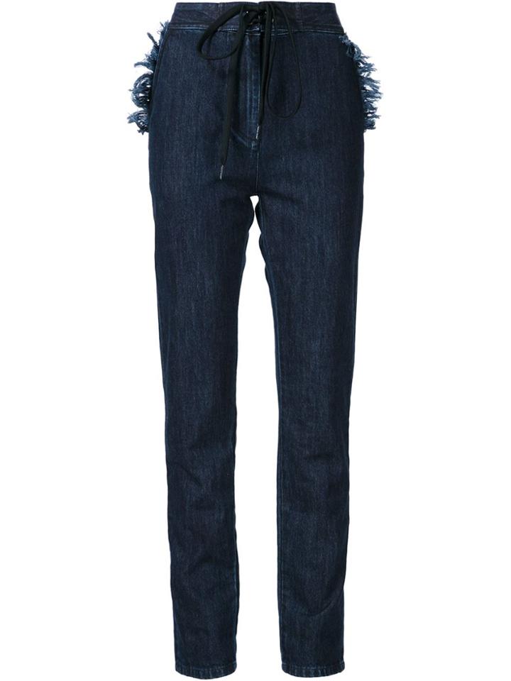 Tomas Maier Denim Straight Leg Trousers - Blue