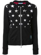 Guild Prime Star Print Zipped Hoodie, Women's, Size: 34, Black, Cotton