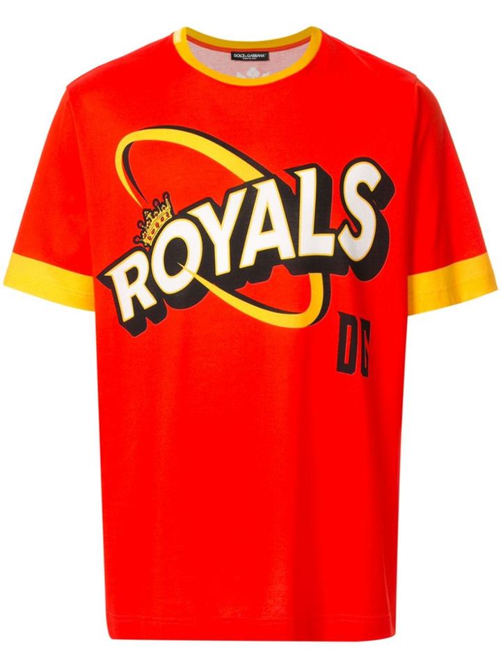 Dolce & Gabbana 'royals' Printed T-shirt - Red