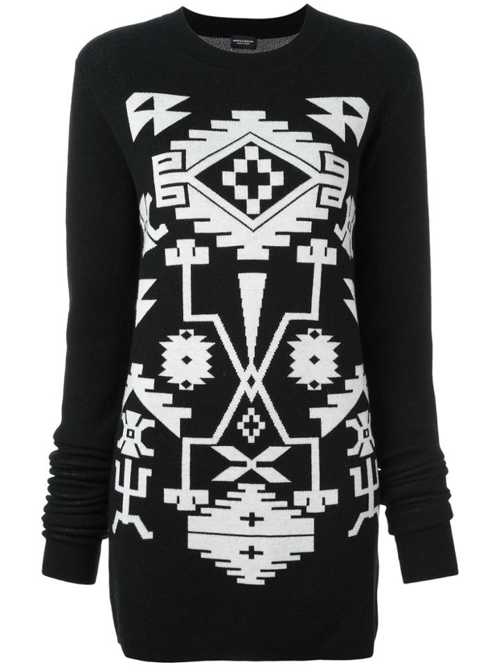 Marcelo Burlon County Of Milan 'longavi' Jumper Dress - Black