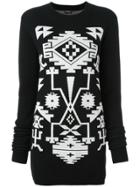 Marcelo Burlon County Of Milan 'longavi' Jumper Dress - Black