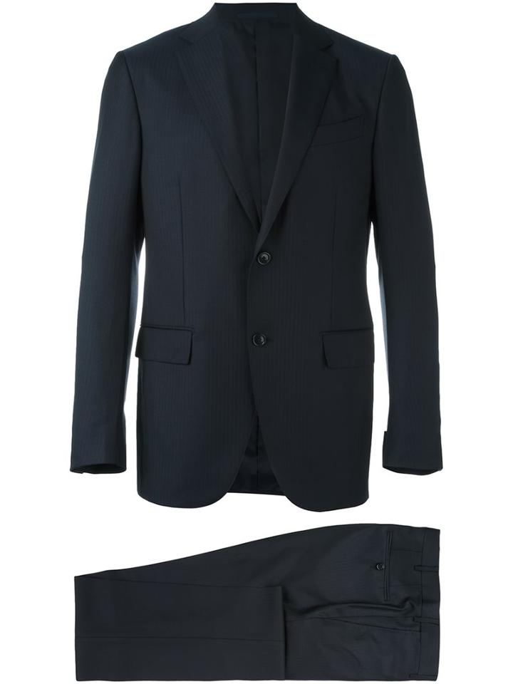 Ermenegildo Zegna Formal Suit, Men's, Size: 54, Blue, Cupro/wool
