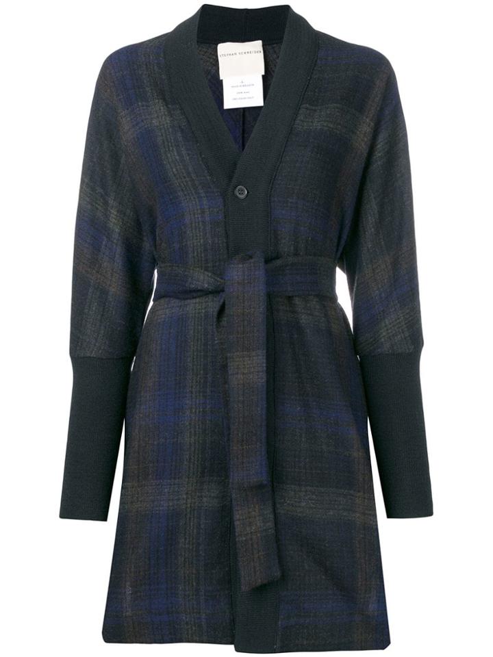 Stephan Schneider Check Buttoned Cardigan - Blue