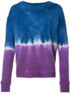 The Elder Statesman Tie-dye Effect Jumper, Adult Unisex, Size: Small, Blue, Cashmere