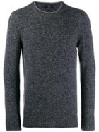 Fay Melange Crew Neck Sweater - Grey