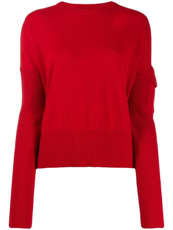 Cédric Charlier Round Neck Jumper - Red