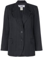 Yves Saint Laurent Vintage Oversized Pinstripe Blazer - Black