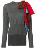 Marni Cashmere Scarf Stole Sweater - Grey