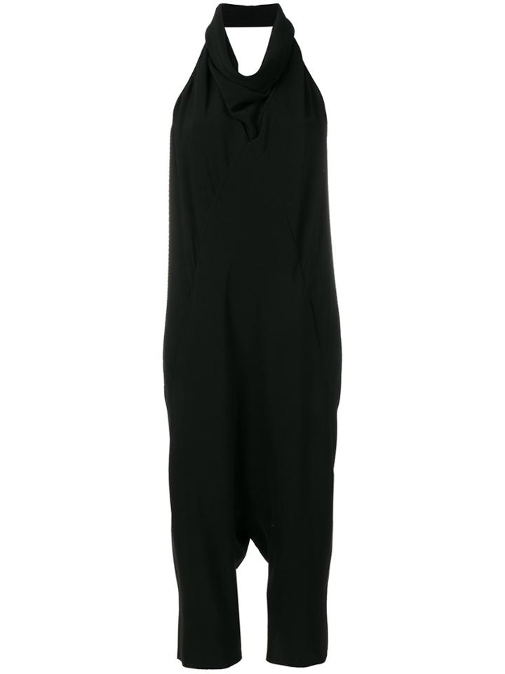 Rick Owens Loose Halterneck Jumpuit - Black