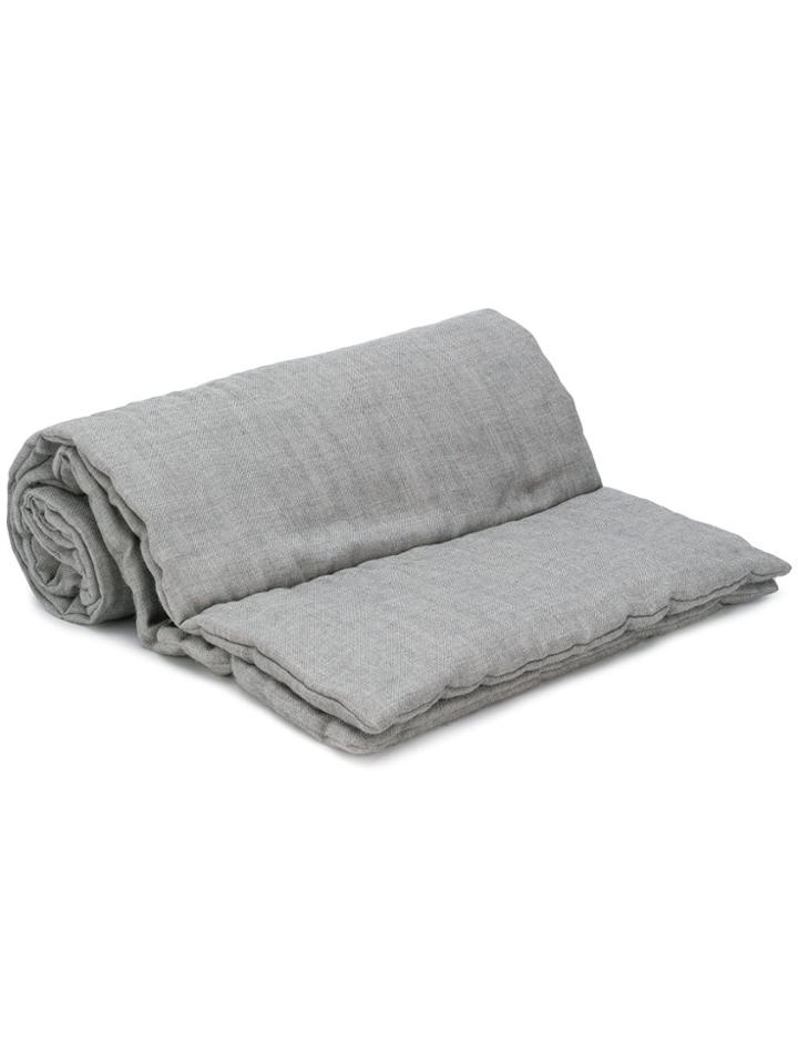 Agnona Padded Knitted Scarf - Grey