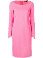 Luisa Cerano Panelled Sleeve Dress - Pink