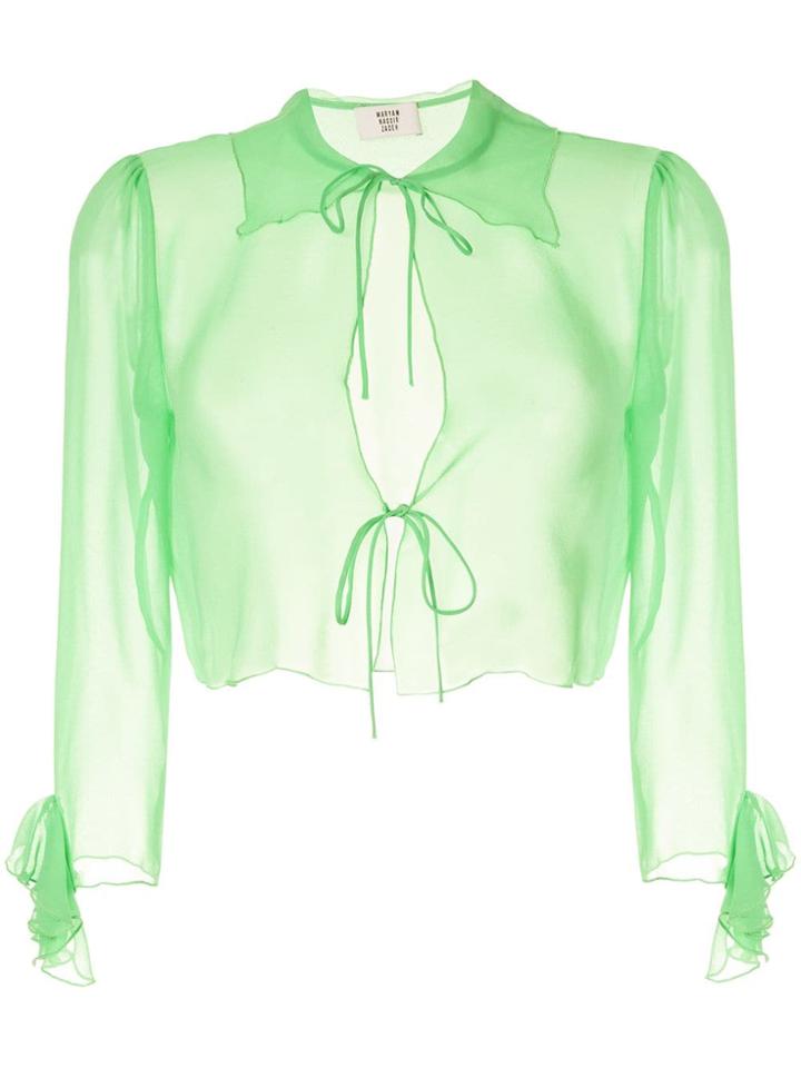 Maryam Nassir Zadeh Wren Blouse - Green
