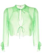 Maryam Nassir Zadeh Wren Blouse - Green