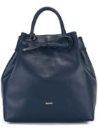 Repetto Drawstring Tote, Women's, Blue, Leather