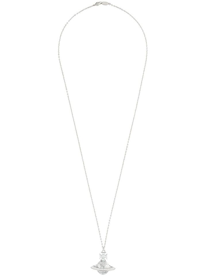 Vivienne Westwood Orb Logo Necklace - Silver