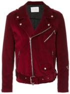 Route Des Garden Corduroy Biker Jacket - Pink & Purple