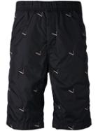 Alexander Wang - Embroidered Shorts - Men - Cotton/nylon - 50, Black, Cotton/nylon