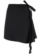 Y/project Open Side Skirt - Black