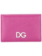 Dolce & Gabbana Logo Plaque Wallet - Purple