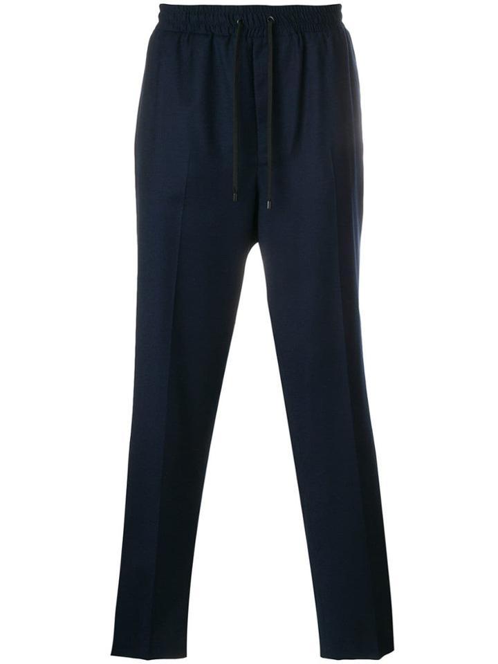 Ami Alexandre Mattiussi Elasticized Carrot Trousers - Blue