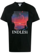 Applecore 'endless' Print T-shirt - Black