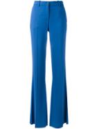 Roberto Collina Flare Pleated Trousers - Brown