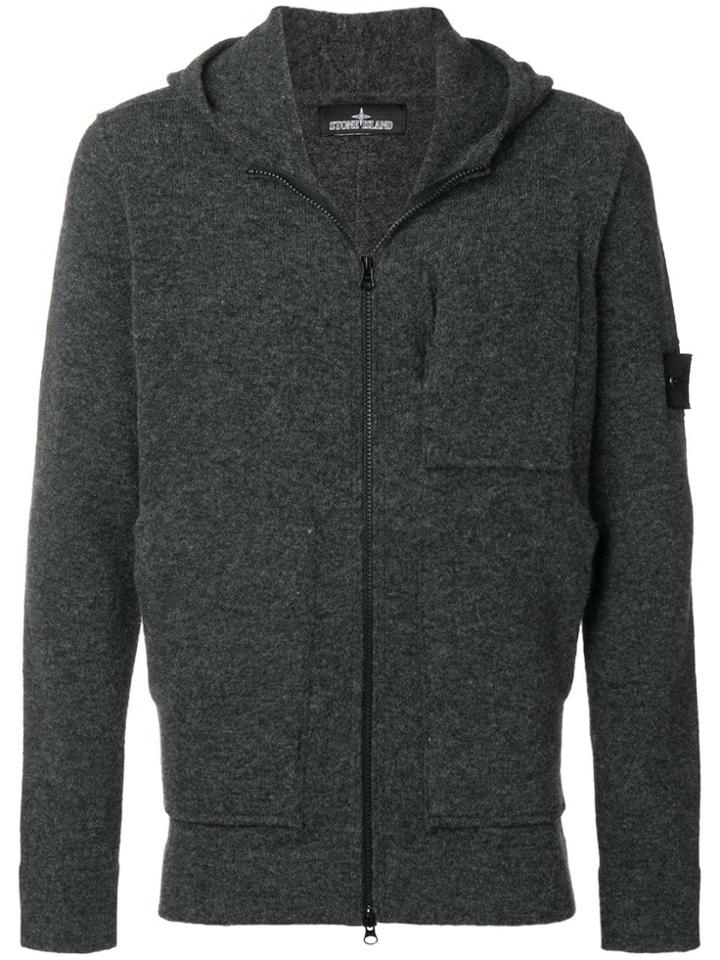 Stone Island Shadow Project Knitted Hoodie - Grey