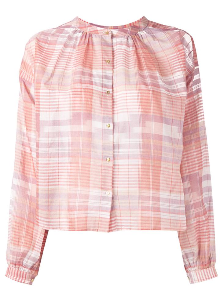 Ulla Johnson Checked Shirt - Pink & Purple