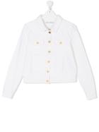 Zadig & Voltaire Kids Cutaway Collar Jacket - White