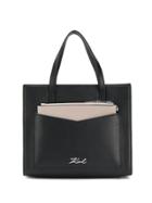 Karl Lagerfeld Small K/pocket Tote - Black