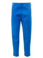 Balenciaga Zip Pocket Cropped Trousers, Women's, Size: 38, Blue, Polyamide/spandex/elastane/viscose