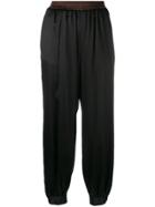 Fabiana Filippi Satin Joggers - Black