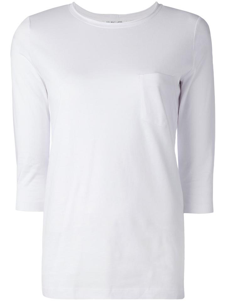 Helmut Lang - Pocketed Jersey Top - Women - Cotton - S, White, Cotton