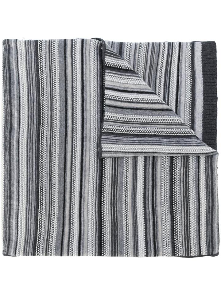 Paolo Pecora Multi-stripe Scarf - Multicolour