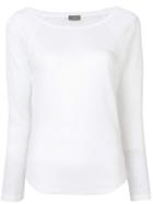 Joseph Round Neck Sweater - White